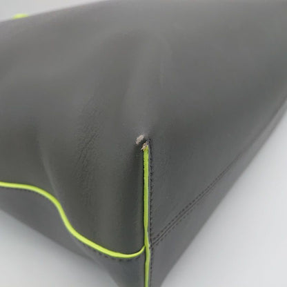 Bulgari X Fragment Collaboration Tote Bag Gray Neon Yellow Storage Bag