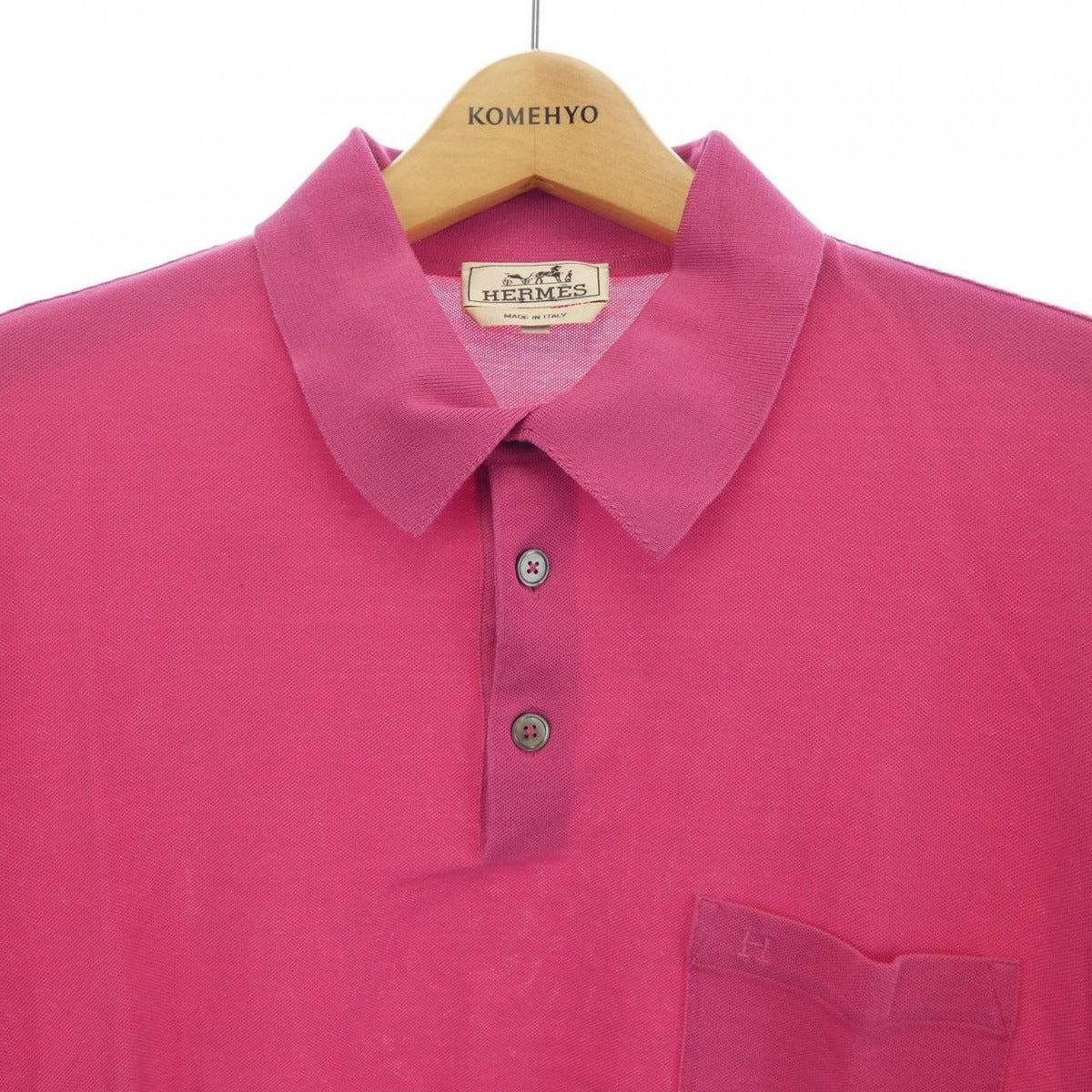 Hermes Polo Shirt Pink XL — view 5