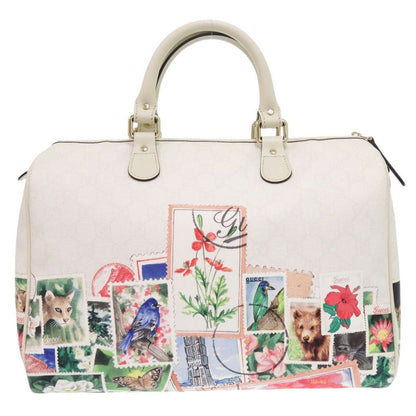 Gucci 2WAY Taipei Limited Edition 101 310085 Leather White Boston Bag White