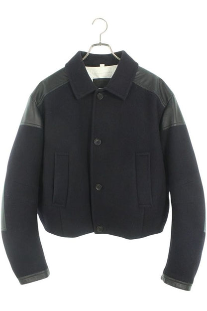 Prada Sgc425 Leather Cutout Cropped Coat Down Jacket Men's XL