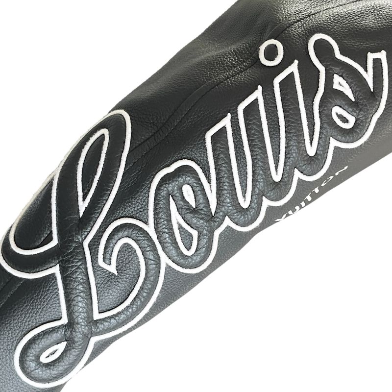 Louis Vuitton Riders Jacket 21AW NBA Collaboration Rm212m Leather Wool Black