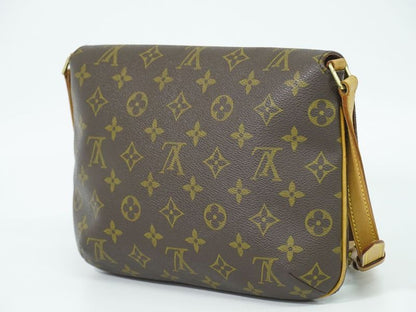 Authentic Louis Vuitton LV Musette Tango Short Monogram Shoulder Bag Brown