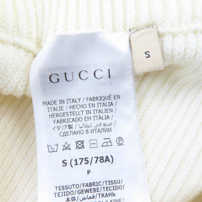 Gucci 758097 Wool Knit Pants With Logo Bottoms White S Genuine