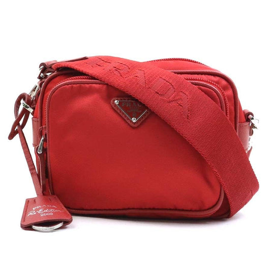Prada Shoulder Bag Nylon Red
