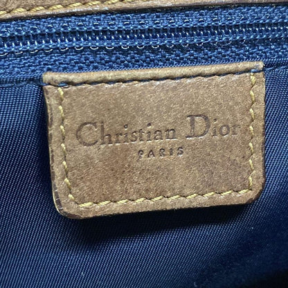 Dior/christian Dior Shoulder Bag Street Chic/trotter Navy And Ivory And Brown