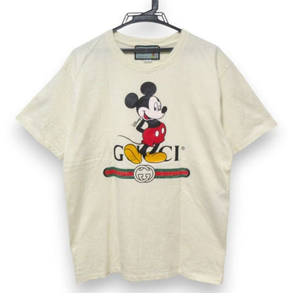 Gucci Disney Collaboration Mickey Logo Print Short Sleeve Oversized