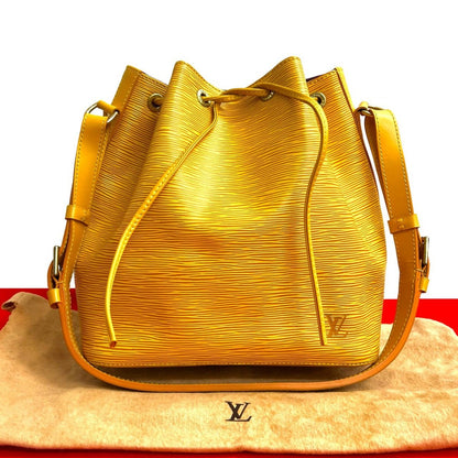 Louis Vuitton Petit Noe Epi Leather Shoulder Bag Tote Tassili Yellow