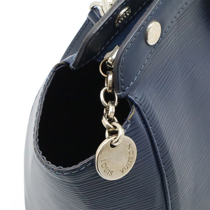 Louis Vuitton Epi Blair MM Handbag Tote Bag 2WAY Shoulder Bag Andigo Blue Navy
