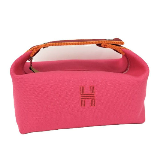 Hermes Bric-a-Brac PM Handbag Canvas Pink