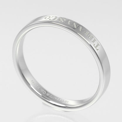 Tiffany & Co Band Ring 3mm (0.12in) Model Pt950platinum 17.5 Men's 5g Ring