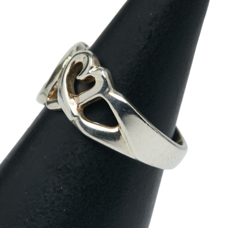 Tiffany & Co Triple Rubbing Heart Sv925 Silver Ladies Tiffany & Co