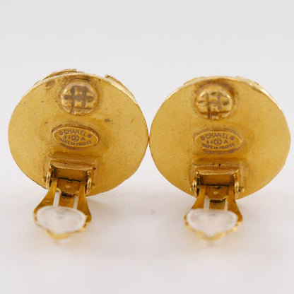 Chanel Triple Coco Mark Vintage Gold Plated And Faux Pearl 94A Ladies 29.4g