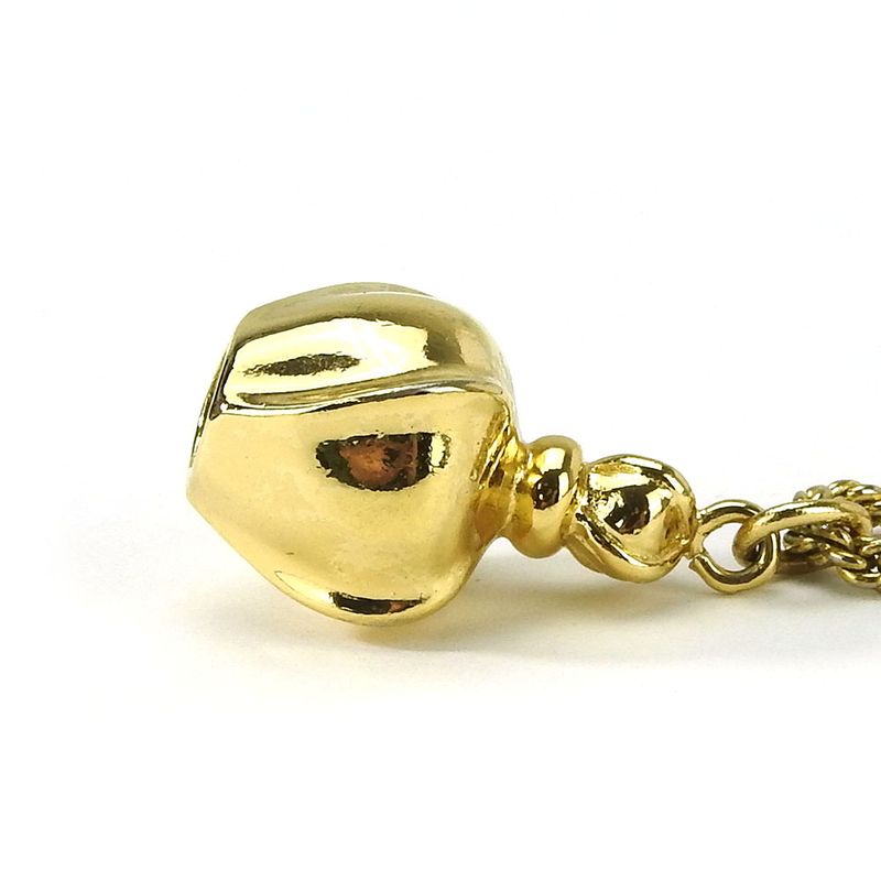 Christian Dior Necklace Metal Gold GP Perfume Bottle Motif Accessories Ladies