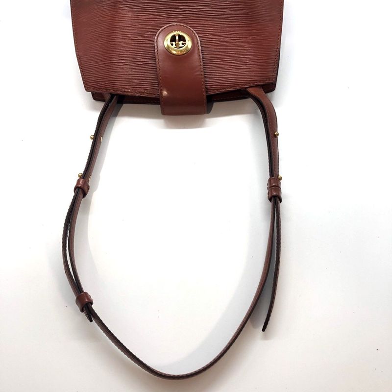 Louis Vuitton Epi Cluny M52253 Shoulder Bag Kenya Brown Ladies Used 005834
