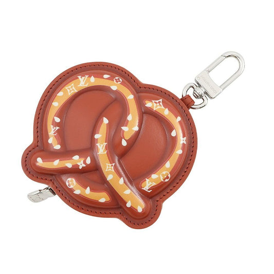 Louis Vuitton Bag Charm Leather Monogram Bag LV Bretzel Key Holder Bag Motif