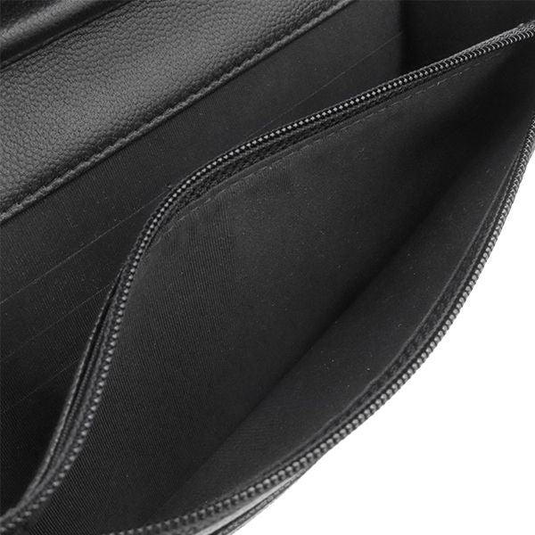 Chanel Chain Wallet Boy Chanel Caviar Skin Black Hardware Black Chain Shoulder