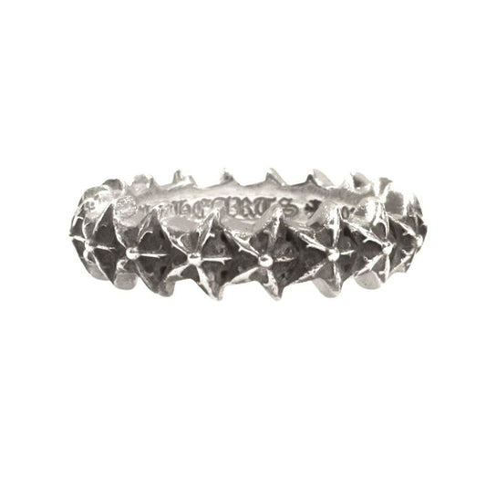Chrome Hearts Polished Tiny Star Band Ring Silver