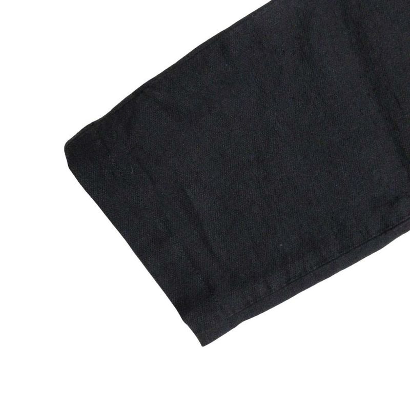 Good Quality Balenciaga Linen Slim Skinny Pants Long Straight Bottoms 36 Black