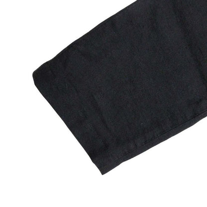 Good Quality Balenciaga Linen Slim Skinny Pants Long Straight Bottoms 36 Black