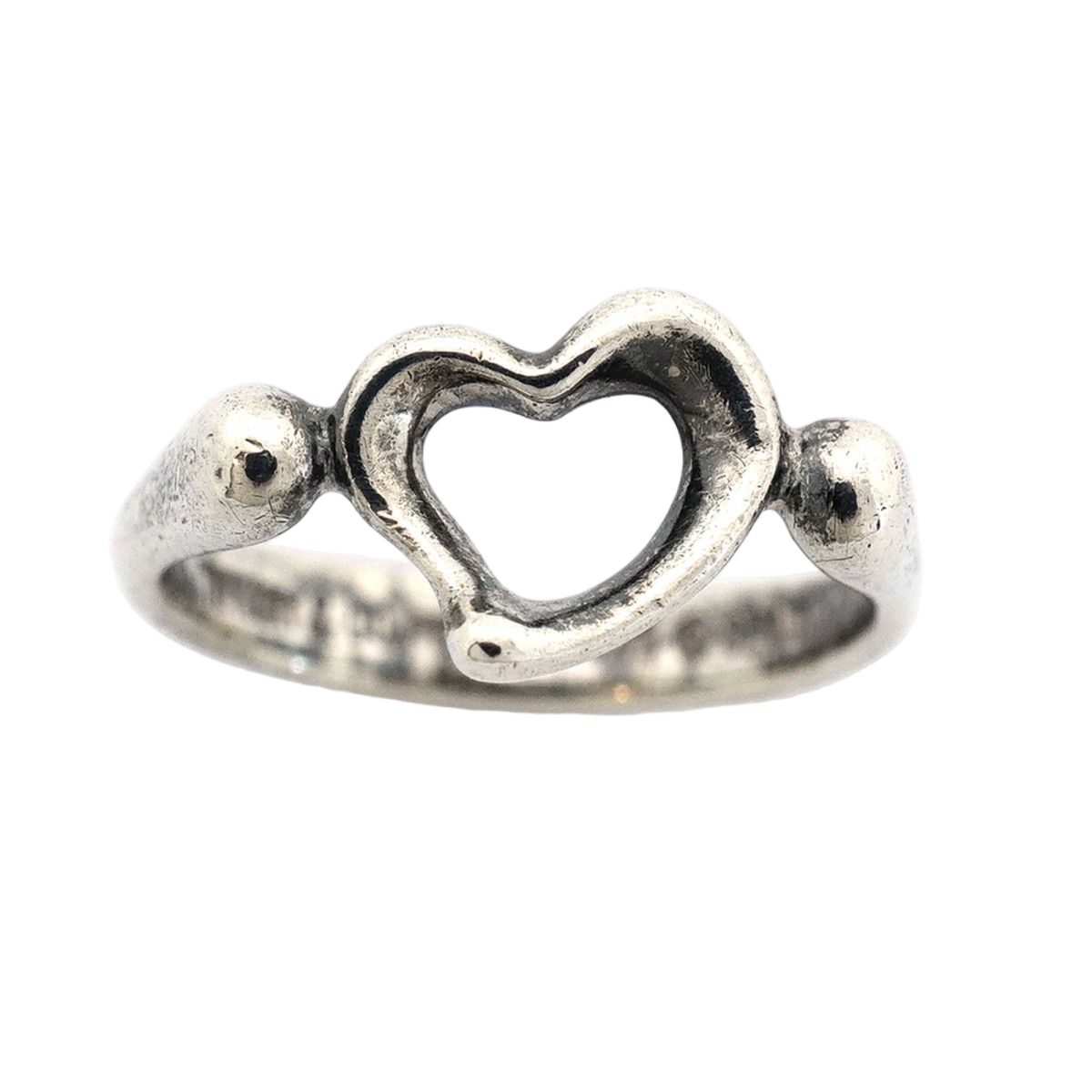 Tiffany & Co Ring Open Heart 925 Sterling Silver — view 2