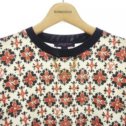Louis Vuitton Vintage Monogram Print T-Shirt Beige Red — view 6