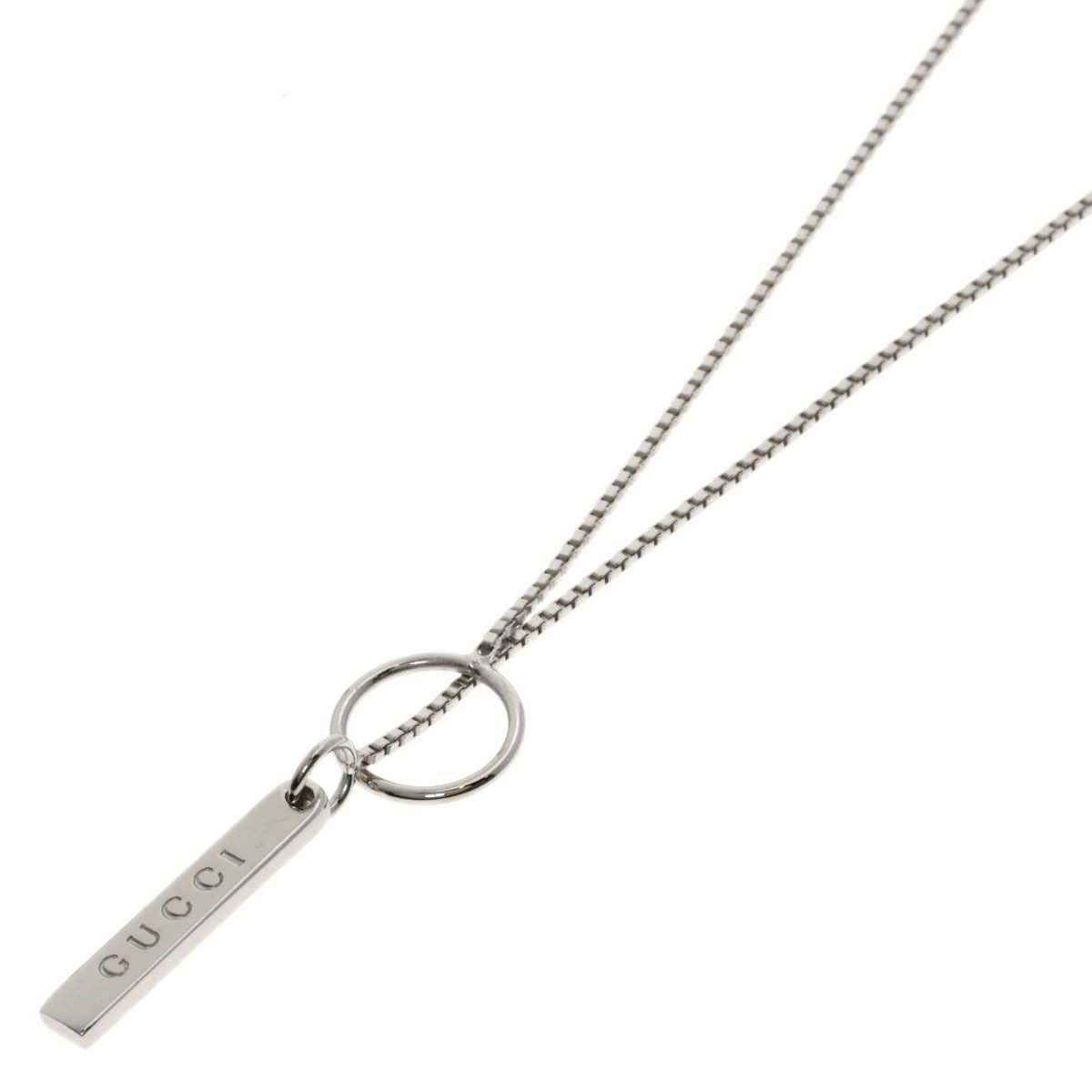 Gucci Lariat Necklace 18k White Gold