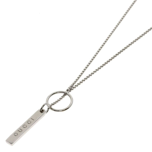 Gucci Lariat Necklace 18k White Gold