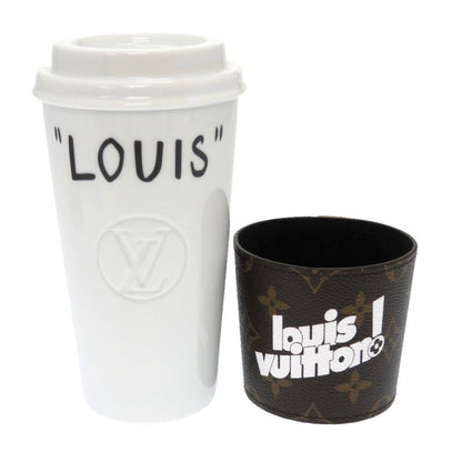 Louis Vuitton Monogram Cup Louis Gi0653 Tumbler Ceramic White Cup LV 0029 Louis