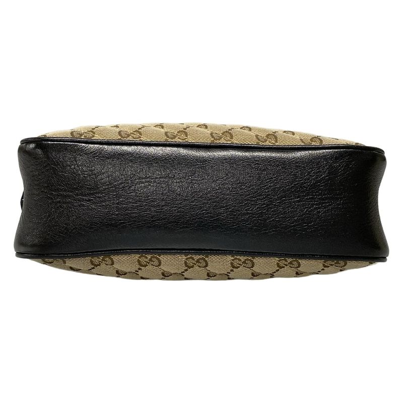 Gucci Shoulder Bag GG Marmont 447632 Beige Dark Brown And Black Chain Shoulder