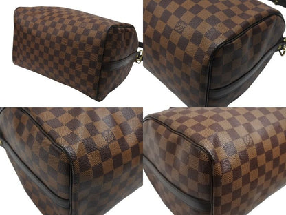 Louis Vuitton Handbag Speedy Bandouliere 30 Brown Damier Canvas Gold — view 8