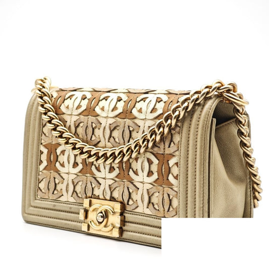 Chanel Boy Dubai Limited Lambskin Chain Shoulder Bag
