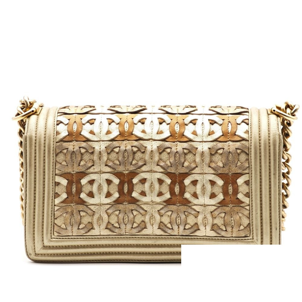 Chanel Boy Dubai Limited Lambskin Chain Shoulder Bag — view 2