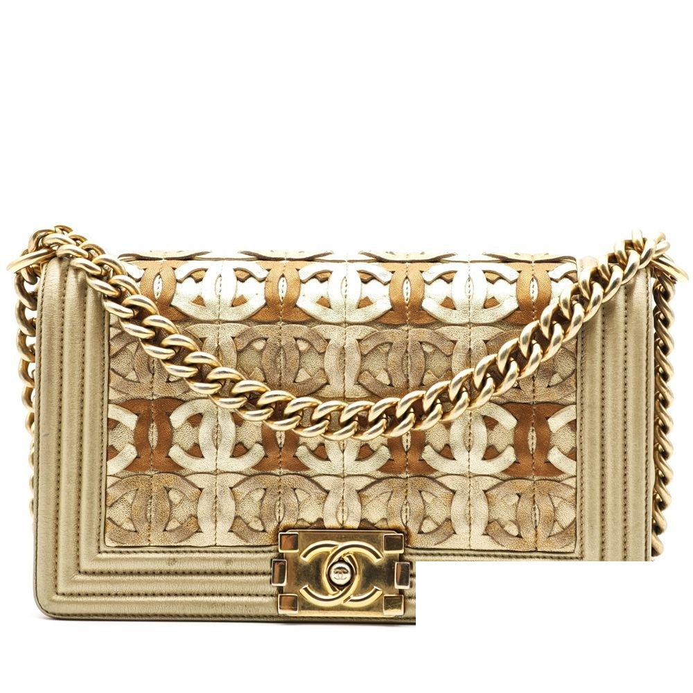 Chanel Boy Dubai Limited Lambskin Chain Shoulder Bag — view 3