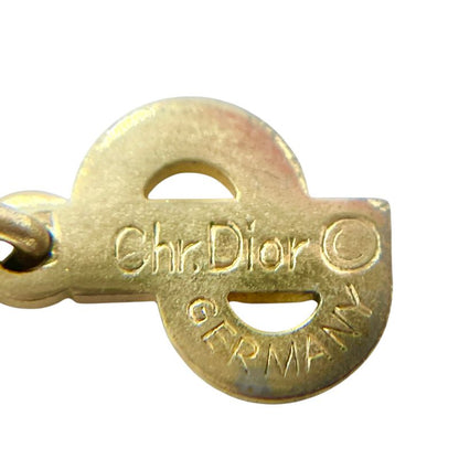 Christian DIOR Necklace Gold Plated Gold Plated CD Logo Gold