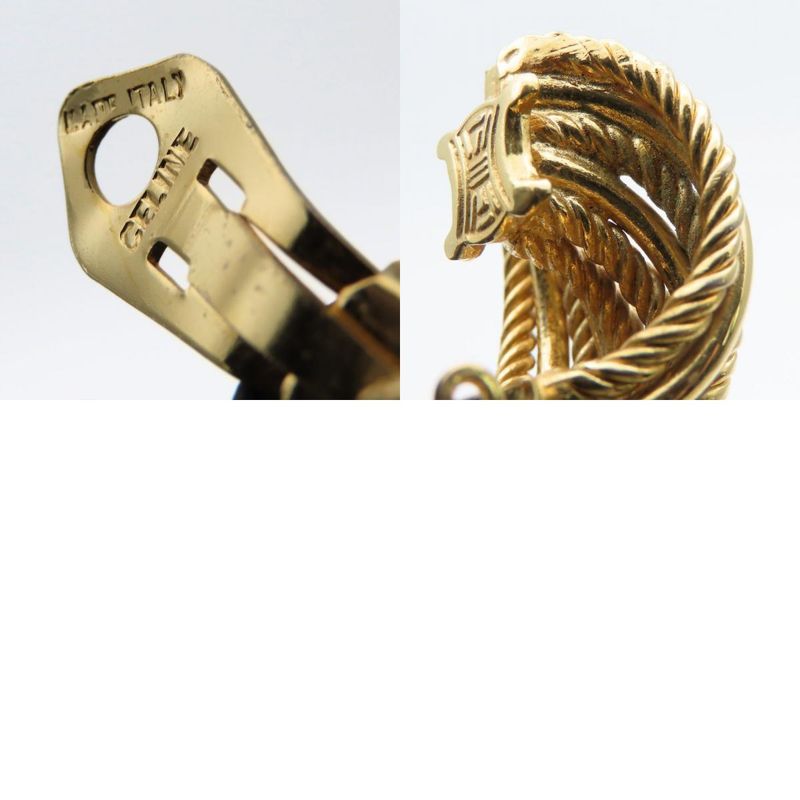 Celine Earrings Metal Gold Plated Accessories Ladies Women Celine