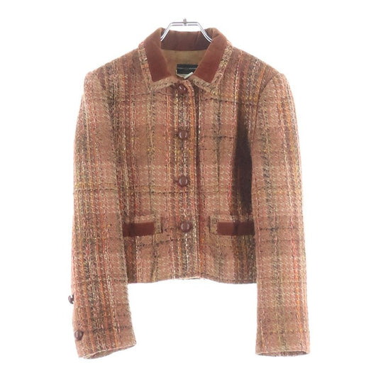 Chanel Creations Tweed Button Jacket Brown