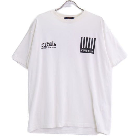 Louis Vuitton White Rm192m NPL Hhy07w Multi Logo Print T-shirt L