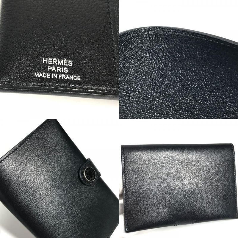 Hermes Passport Case RMS Calfskin Black