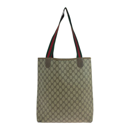 Gucci Vintage Old Gucci Sherry Line Beige Vgg Supreme Canvas 39 02 003 Tote Bag