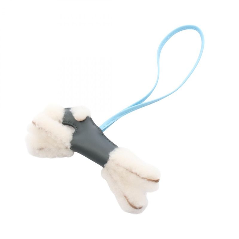 Hermes Charm Buddy Veil Mangrove Celeste Mouton