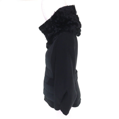 Moncler Rumex Back Belt Kargan Rumfa Wool Down Jacket Black 0 — view 2