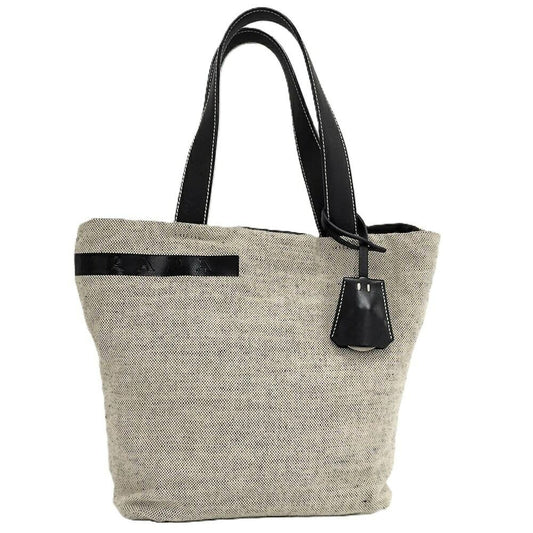 Prada Tote Sports Canvas Leather Gray