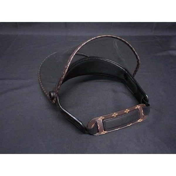 Louis Vuitton Monogram Beige LV Shield Face Brown Clear Visor — view 2