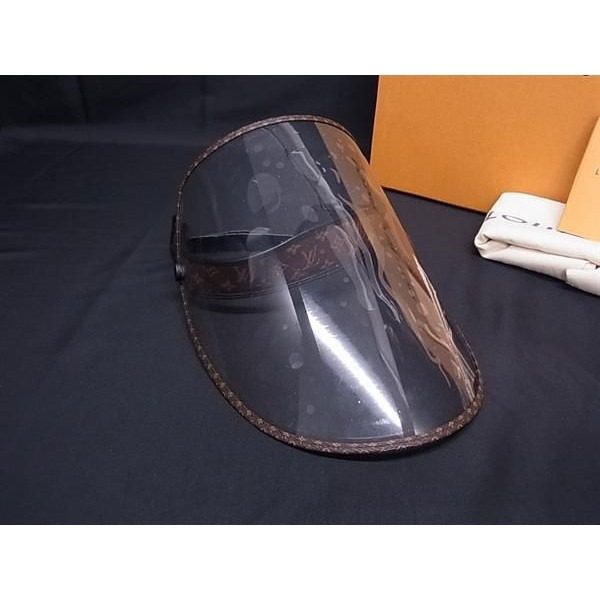 Louis Vuitton Monogram Beige LV Shield Face Brown Clear Visor