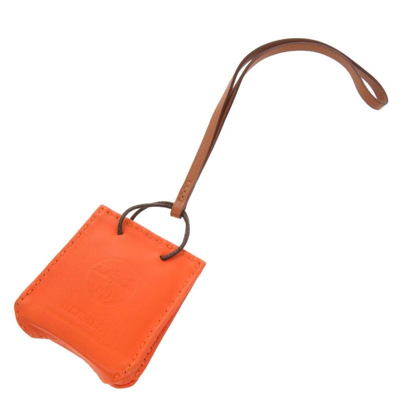 Hermes Sac Orangerie New Milo Orange Bag Charm 0074