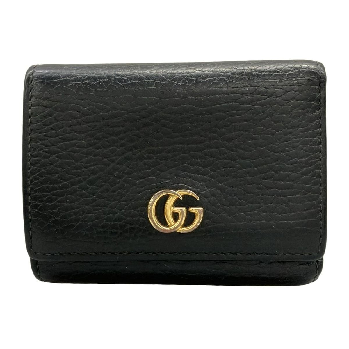 Gucci Hook Wallet GG Marmont Black Leather