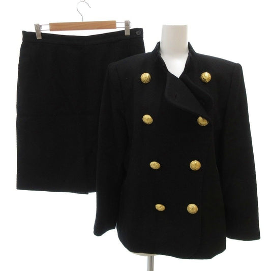 Saint Laurent Yves Vintage Set Double Jacket Knee Length