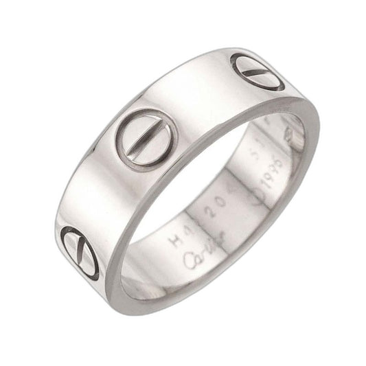 Cartier Love Classic 51 Ring 18K WG White Gold