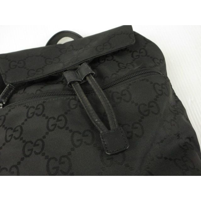 Gucci GG Canvas Backpack Black — view 6