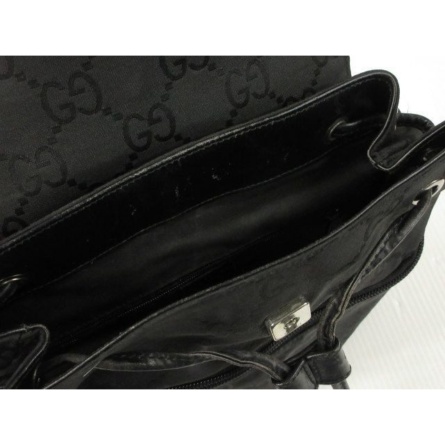 Gucci GG Canvas Backpack Black — view 7